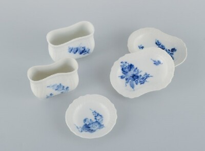 #ad Five pieces of Royal Copenhagen Blue Flower braided porcelain. $170.00
