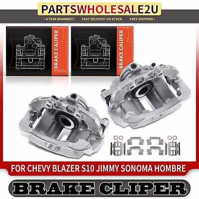 #ad 2Pcs Brake Caliper w Bracket for Chevy Blazer S10 GMC Jimmy Sonoma Rear LH amp; RH $81.59