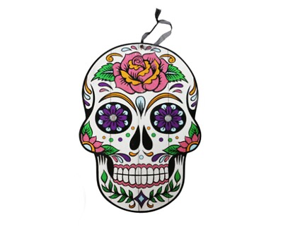 #ad Day of the Dead Sugar Skull Halloween Día de los Muertos Rose Wall Decor $7.97