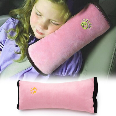 #ad Car Seat Belt Pillow Shoulder Cushion Safety Strap Pad Kids Harness Cover Pink $5.41