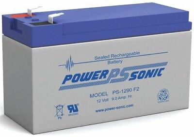 #ad Power Sonic PS 1290 Battery 12V 9AH SLA AGM F2 Spade Terminal $24.95