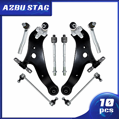 #ad AzbuStag Control Arm Kit Ball Joint Tie Rod for 2008 18 Toyota Highlander 10Pcs $131.99
