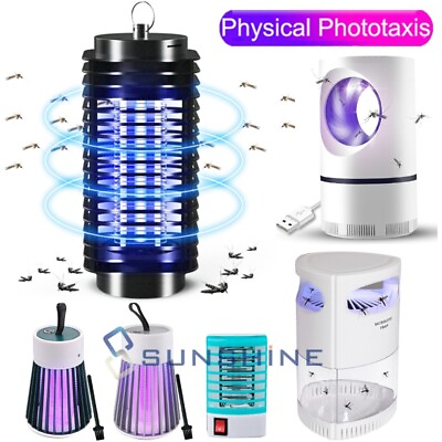 #ad Electric Fly Bug Zapper Mosquito Insect Photocatalysis Light Trap Pest Control $14.69