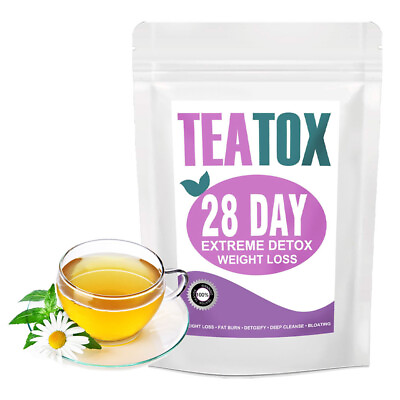 #ad Colon Cleanse Detox Tea Set Weight Loss Tea Skinny Herbal Tea Fat Burn 28 Day $10.51