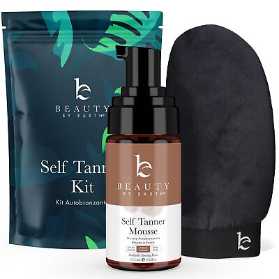 #ad Self Tanner Tanning Mousse Kit USA Made with Natural amp; Organic Ingredients... $40.04