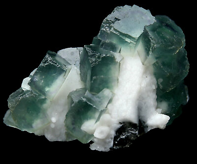 #ad Rare Ladder like Green Fluorite Enfold Crystal Mineral Specimen China A0183 $169.99