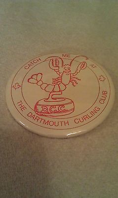 #ad CURLING BUTTON PIN CATCH ME AT THE DARTMOUTH CURLING CLUB C $6.65