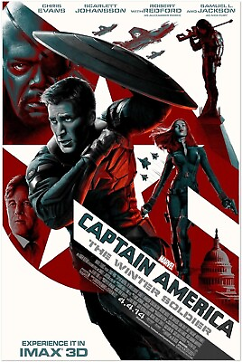 #ad Captain America the Winter Soldier Movie Alternate Poster #2 Marvel Print $10.99