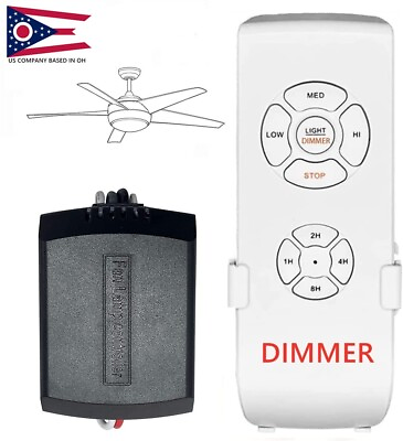 #ad Nexete Ceiling Fan amp; Light Dimmer Remote Control Kit Fan Timing Speed amp; Dimmer $16.97