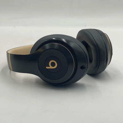 #ad Beats Studio3 Wireless On Ear Bluetooth Headphones Black Gold A1914 $84.99