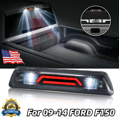 #ad For 09 14 FORD F150 3rd Third Brake Light LED Smoke Rear Reverse Tail Cargo Lamp $18.49