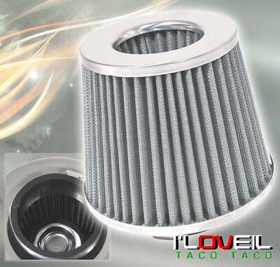 #ad #ad 3quot; High Flow Washable Car Truck Cold Air Intake Short Ram Filter Silver Chevy $21.99
