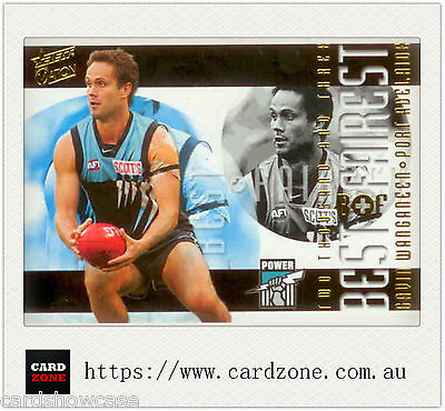 #ad RARE 2004 Select AFL Ovation Trading Card Best amp; Firest BF 3: Gavin Wanganeen AU $60.00