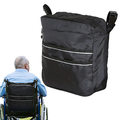 #ad Outdoor Wheelchair Side Pocket Organizer Holder Pouch Armrest Storage Bag $13.73