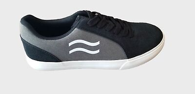 #ad Stay Chill Alpha 1.0 Black Synthetic Suede Vulcanized Skateboard Shoes $65.00