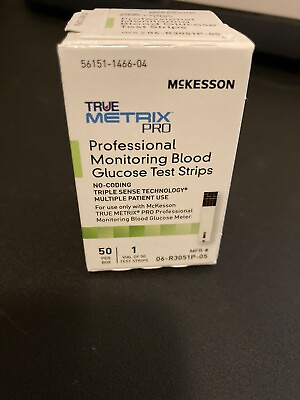 #ad McKesson TRUE METRIX Blood PRO Glucose Diabetic Test Strips Exp 1 2025 Or Later $10.99