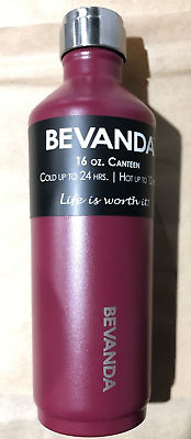 #ad Bevanda Water Bottle 16oz Color: Maroon Holds Hot or Cold Beverages $15.99