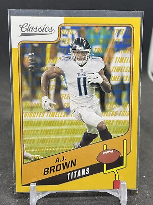 #ad 2021 Panini Classics Timeless Tributes A.J. Brown GOLD #4 99 Tennessee Titans $5.00