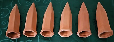 #ad Terracotta Plant Watering Spikes Self Indoor Outdoor Device 6 Pack Free Shipping $25.00