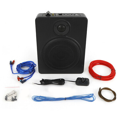 #ad 600W 8quot; Under Seat Powered Subwoofer Sub Bass Speaker Car Truck Sub With Amp $76.65