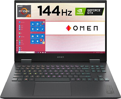 #ad New HP Omen 15 Gaming Laptop AMD Ryzen 7 64GB RAM 512GB SSD GeForce3060 Win10P $1889.99