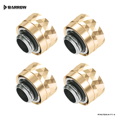 #ad 4 Pack Barrow Dazzle G1 4quot; to 14mm Hard Tubing Compression Fitting Gold TDKN T14 $24.99