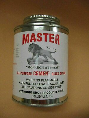 #ad Master All Purpose Cement 8 oz Brush in Can Contact Cement Shoe Repair Glue $16.95