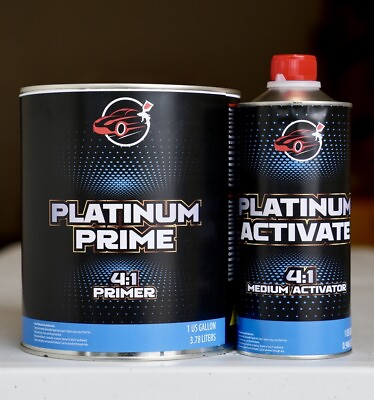 #ad Platinum Prime 4:1 2K Urethane high Build Primer amp; Sealer GALLON Kit w Hardener $78.98