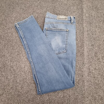 #ad Ziggy Jeans Mens 36 blue modern denim cotton slim straight party Size 36 AU $10.94