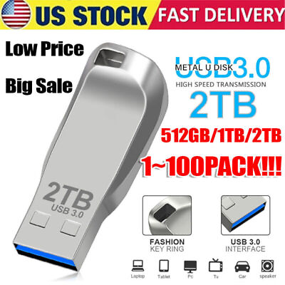 #ad 1TB 2TB USB 3.0 Flash Drive Thumb U Disk Memory Stick Pen PC Laptop Storage lot $10.69