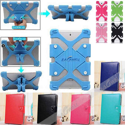 #ad Universal Soft Silicone Stand Cover Case For Various 7#x27; Model Tablet Protective $10.99