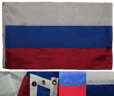 #ad 3x5 Embroidered Sewn Russia Russian Premium Quality 300D Nylon Flag 3#x27;x5#x27; $39.88