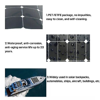 #ad 300 Watts Solar Panel Kit 60A 12V Battery Charger With Controller Caravan Boat $38.61