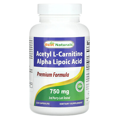 #ad Acetyl L Carnitine Alpha Lipoic Acid 750 mg 120 Capsules $20.14