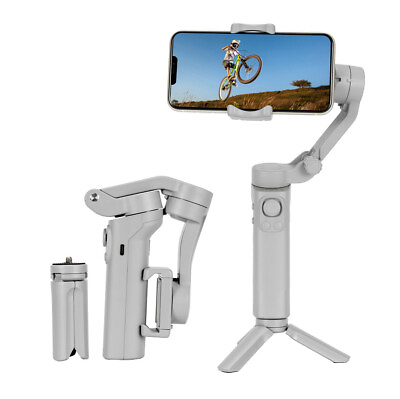 #ad 3 Axis Handheld Foldable Gimbal Stabilizer PTZ For Phone Smartphone iPhone Vlog $72.19