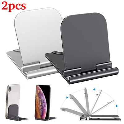 #ad 2pcs Foldable Desk Table Mount Phone Holder Stand for iPhone Samsung Galaxy Note $5.99