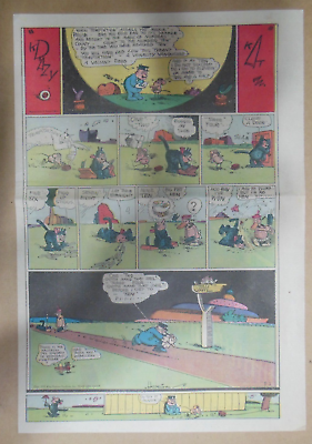#ad Krazy Kat Sunday Page by George Herriman from 9 3 1939 Size: 11 x 15 inch Rare $60.00
