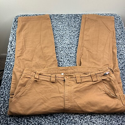 #ad Duluth Flame Resistant Cargo Pants Mens 44x30 Brown Relaxed Fit Canvas FR Cat2 $19.99