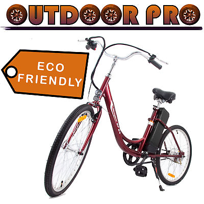 24#x27; Electric Bicycle Power Bike 24V 250W Lithium Battery Assembled in USA $625.99