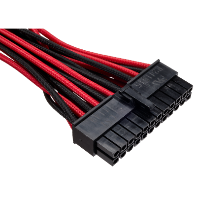 #ad Corsair Premium Individually Sleeved ATX 24 Pin Cable Type 4 Gen 3 Red Black $11.99