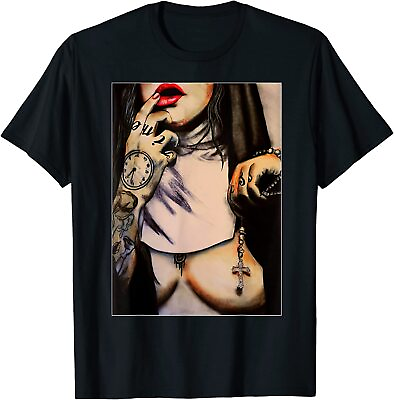 #ad Unholy Sexy Nun T Shirt Size S 5XL $15.99