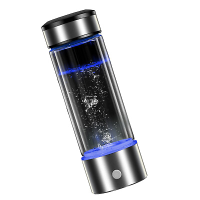 #ad 450ml Portable Hydrogen Rich Water Maker Alkaline Bottle Cup Ionizer Generatoro2 $30.07