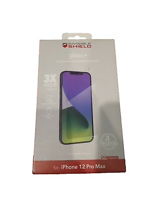#ad 2x units ZAGG Invisibleshield Glass for Apple iPhone 12 Pro Max *NEW SEALED* $7.99