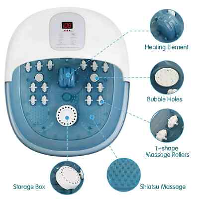 #ad #ad Foot Spa Massager SPA 19 with Heat Bubbles Vibration Digital Temperature Control $32.79