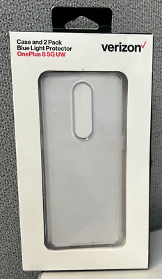 #ad Verizon Clarity Case amp; Blue Light Screen Protector Bundle for OnePlus 8 5G UW $8.99