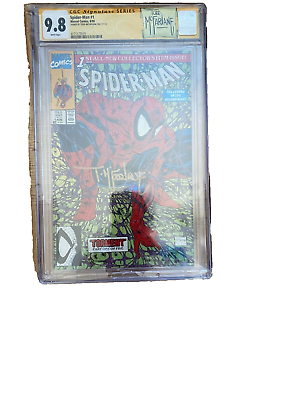 #ad Spider Man #1 CGC 9.8 1990 Signed By * Todd McFarlane $320.00