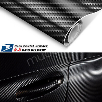 #ad 5D Carbon Fiber Texture Sheet Car Auto Interior Trim Vinyl Film Wrap Sticker 2x $6.47