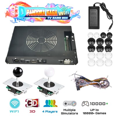 #ad 2D 3D Pandora SAGA Wifi TV Game Box 2 Players Retro Arcade Full Download Games C $123.98