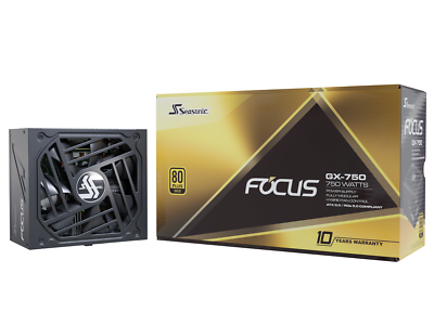 #ad Seasonic 750W FOCUS V3 GX 750 80 Gold ATX Full Modular Power Supply PSU $89.99