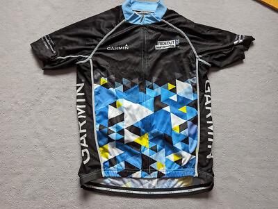 #ad Primal rideout 2017 garmin cycling jersey size L black $18.00